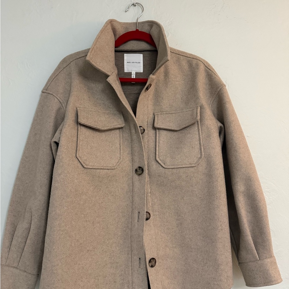 Avec Les Filles Tan Jacket/ Shacket